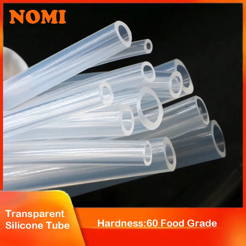 

Силиконовый резиновый шланг для пищевых продуктов, прозрачный Диаметр 2, 4, 5, 6, 7, 8, 9, 10, 11, 12, 14, 16 мм, прозрачная трубка, 1 м, 5 м, 10 м