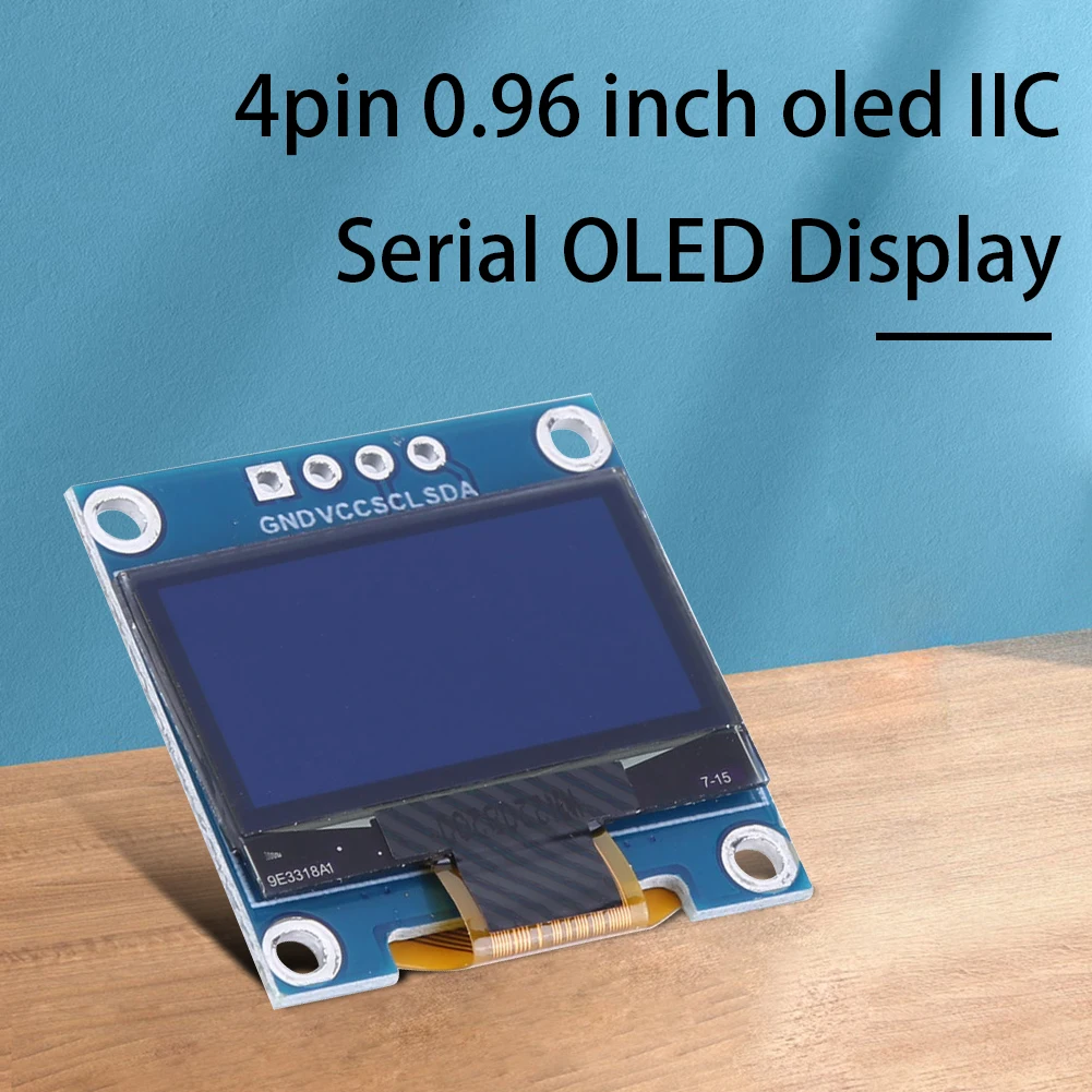 아두이노 라즈베리 파이 BBC용 디스플레이 모듈, 4 핀 IIC 3.3-5V SSD1315 드라이브 LCD 모듈, 화이트 블루 옐로우 블루 디스플레이, 0.96 인치