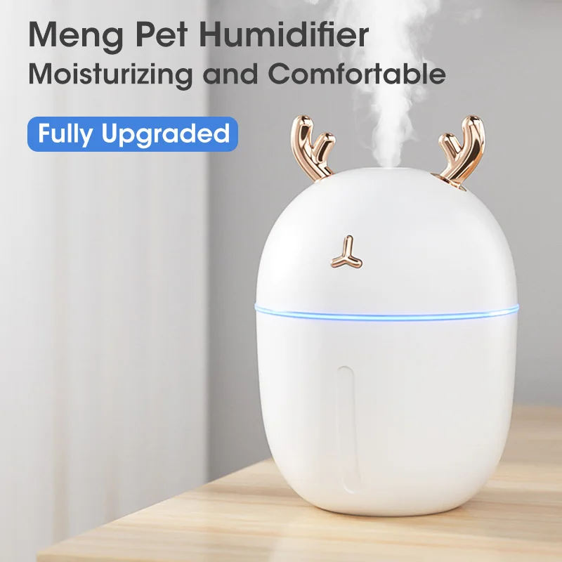 

Portable Mini Air Humidifier 300ml Cute Pet Air Purifier Aromatherapy Humidifiers Essential Oil Diffuser Home Car Air Purifier