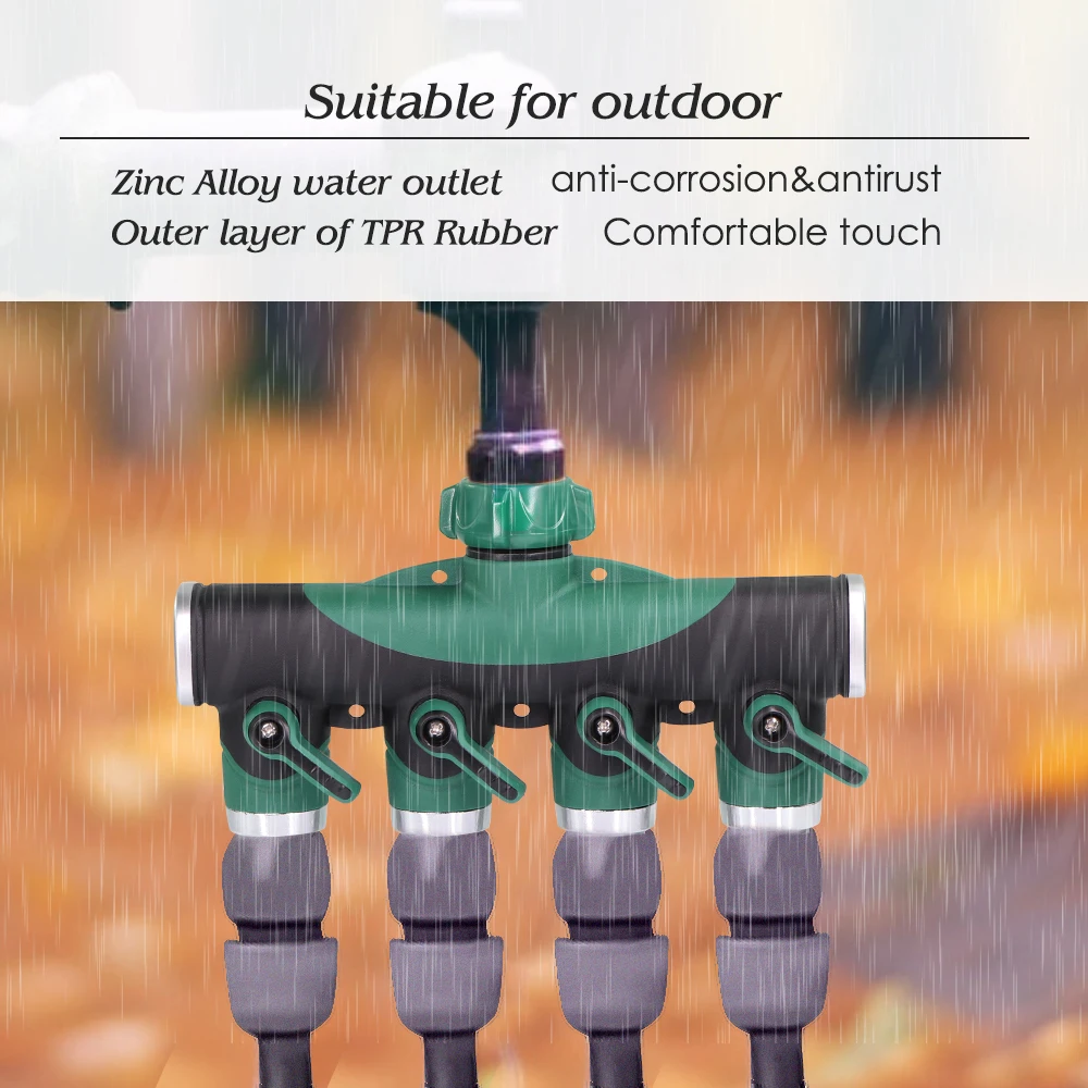 Heavy duty faucet splitter with valves