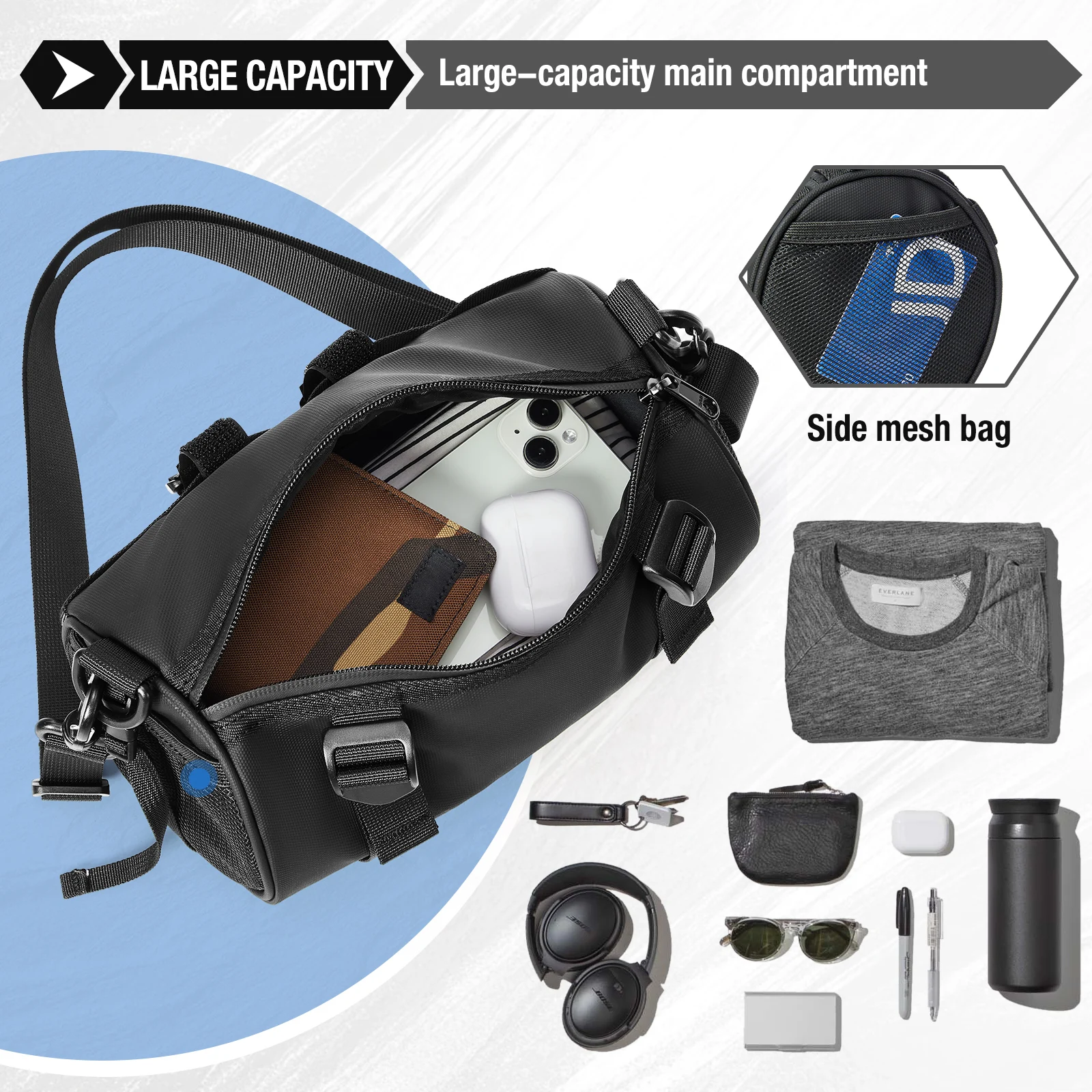 Outdoor Cycling Bike Front HandleBar Bag Bicycle Bags，Pannier Bag Multifunction Portable Shoulder Bag Backpack Bike Accessorie