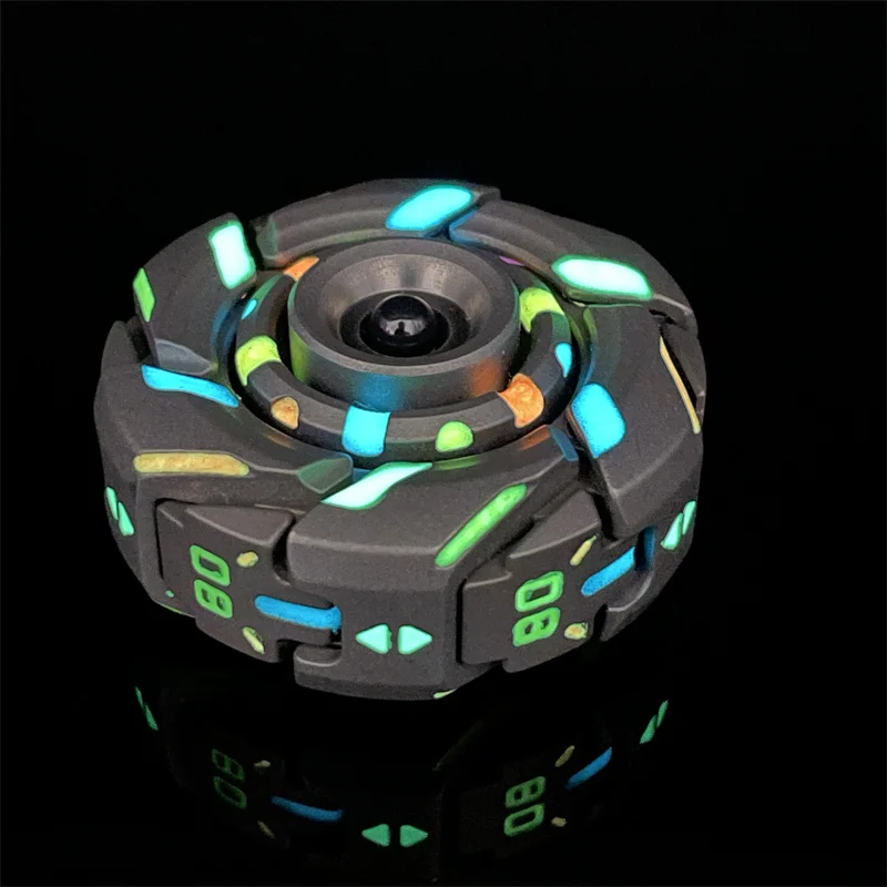 Fidget Spinner Glow In The Dark Adult Toy Anti Stress Led - Temu