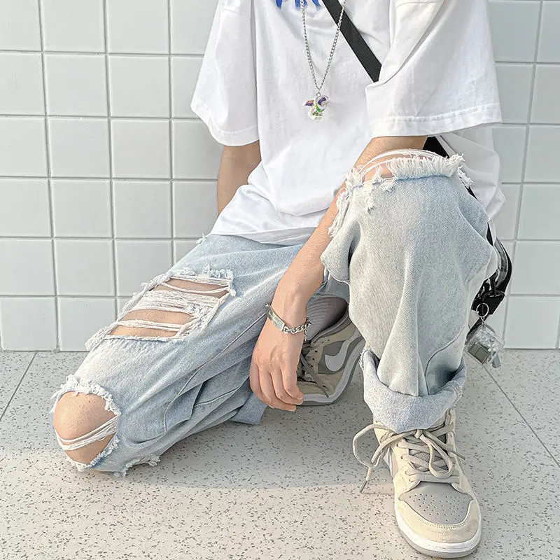 Pantaloni estivi leggeri da uomo, traspiranti, lunghi