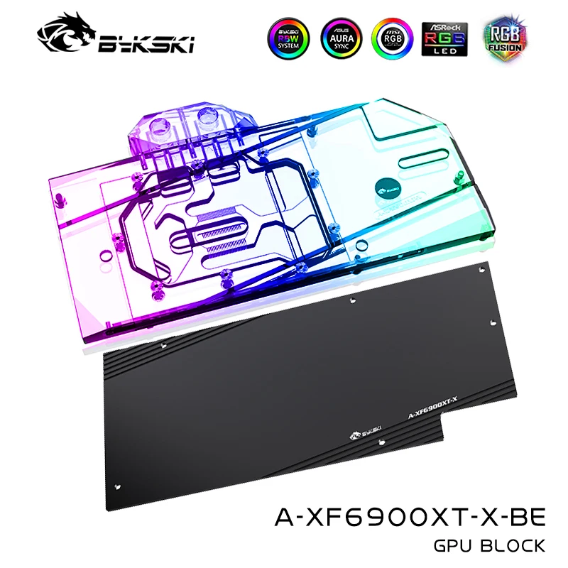 Bykski Gpu Water Block Per Xfx Radeon Rx 6800/6900 Xt Speedster Moc 319/Xfx Rx 6800Xt Moc 319 D6 Scheda Video Da 16Gb, A-Xf6900Xt-X
