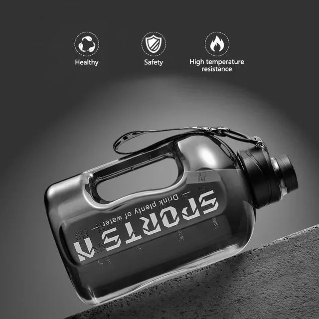1L UP To 5L Gym Cycling Bottle Cup Outdoor Sport Large Capacity Water Bottle Kettle Fitness BPA FREE Scale Drink Bottle for Men 6