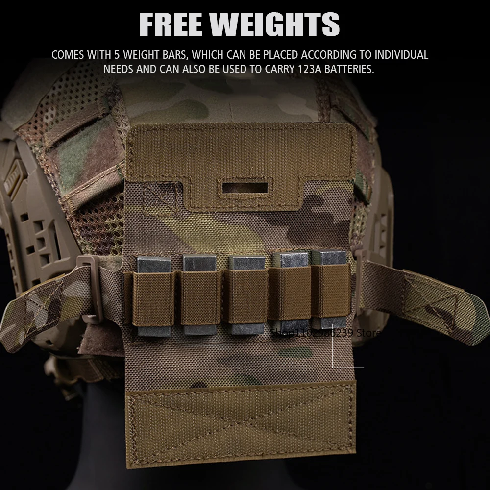 Cordura Fabric Counterweight Pouch for Hunting Helmets