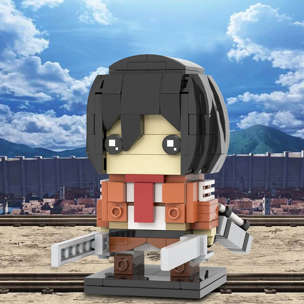 MOC Attack On Titan Giant Brick Anime Action Figure Rumbling Cannon Weapon Building Blocks Toys For Children Creative Birthday Gift