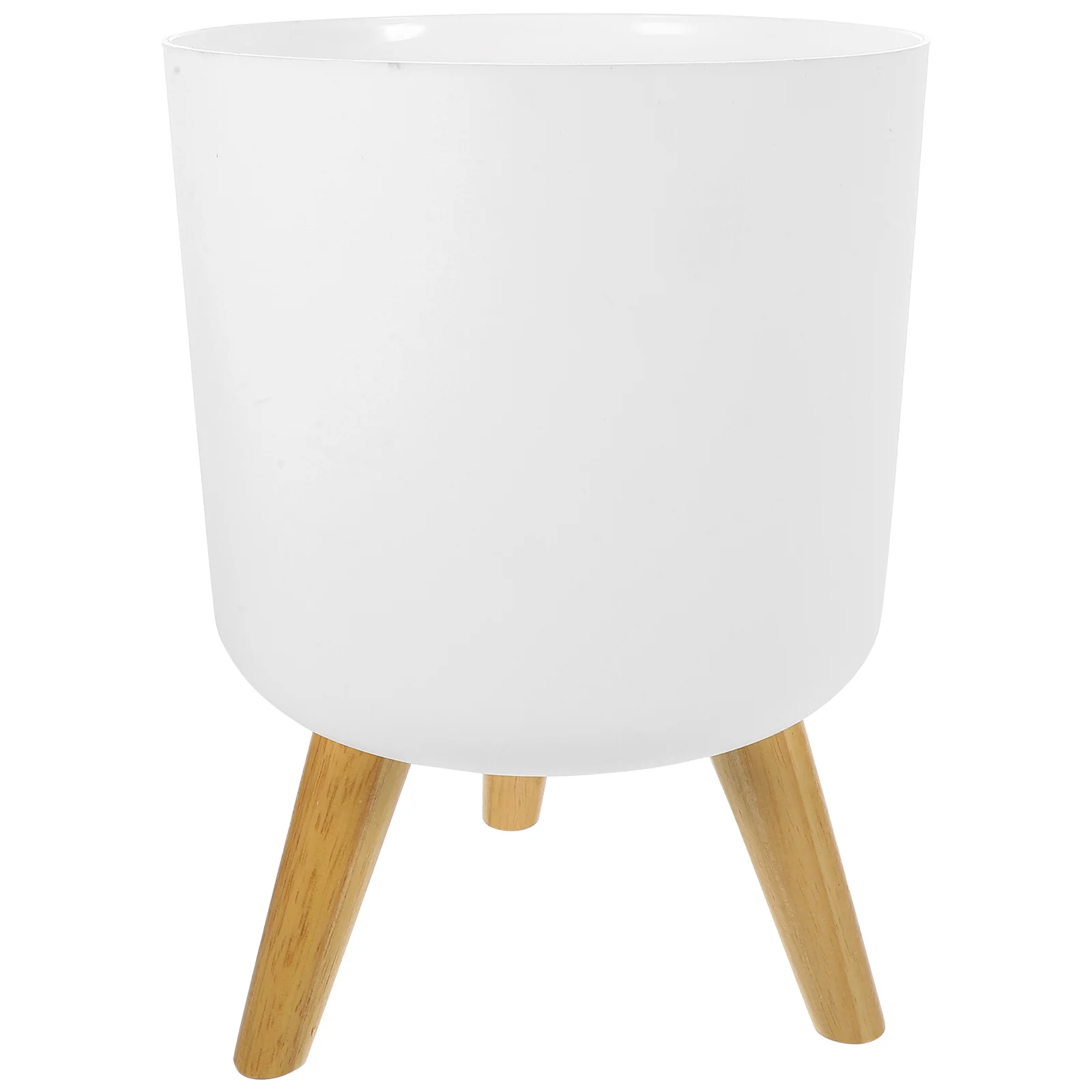 

Modern Flower Pot with Wooden Leg Bracket for Bedroom and Living Pots Plants Nordic