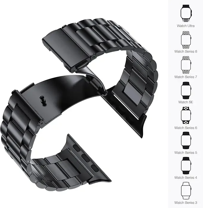 Premium Stainless Steel Watch Band - Metal Bracelet