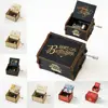 Classical Wooden Music Box Valentine's Day Crafts Hand Crank Carved Musical Box Fashion Gift Home Decoration 1