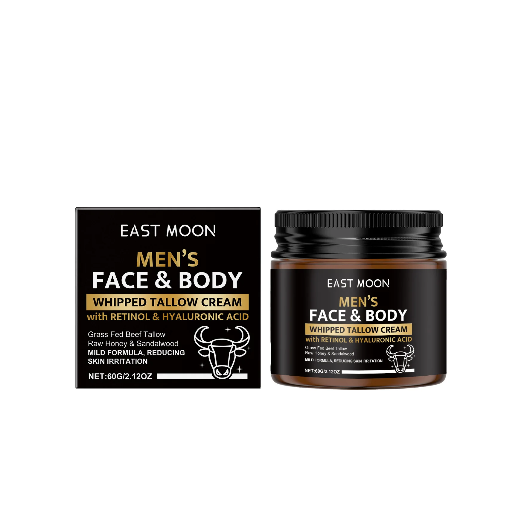 EAST MOON Men's Facial Moisturizing Cream Daily Moisturizing, Refreshing and Brightening Men's Skin Nourishing Care Cream