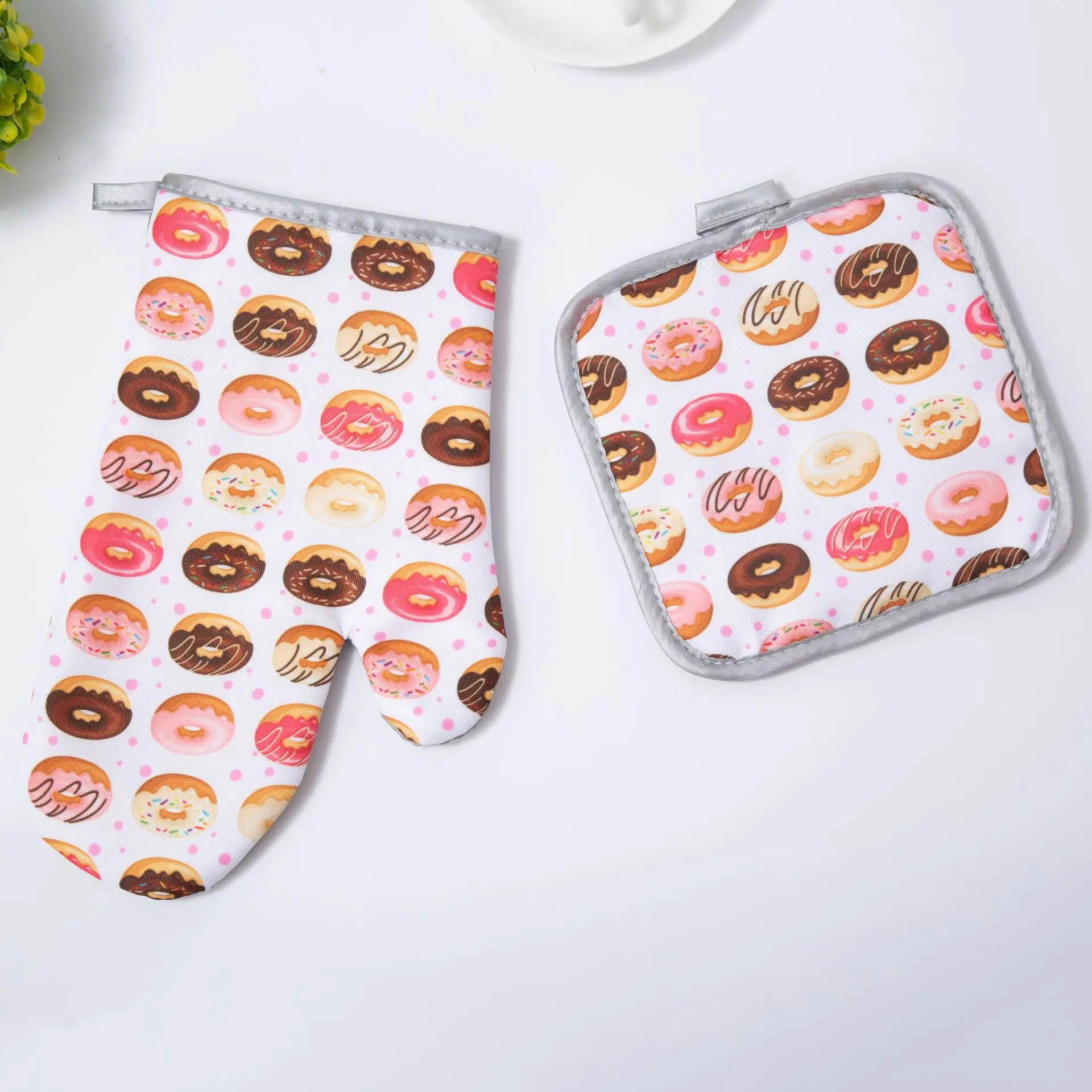 Cotton Kitchen Baking Microwave Gloves Baking Oven Special Anti-scalding Heat Resistant Heat Insulation Glove Accessories kitchen gloves cotton pot holders