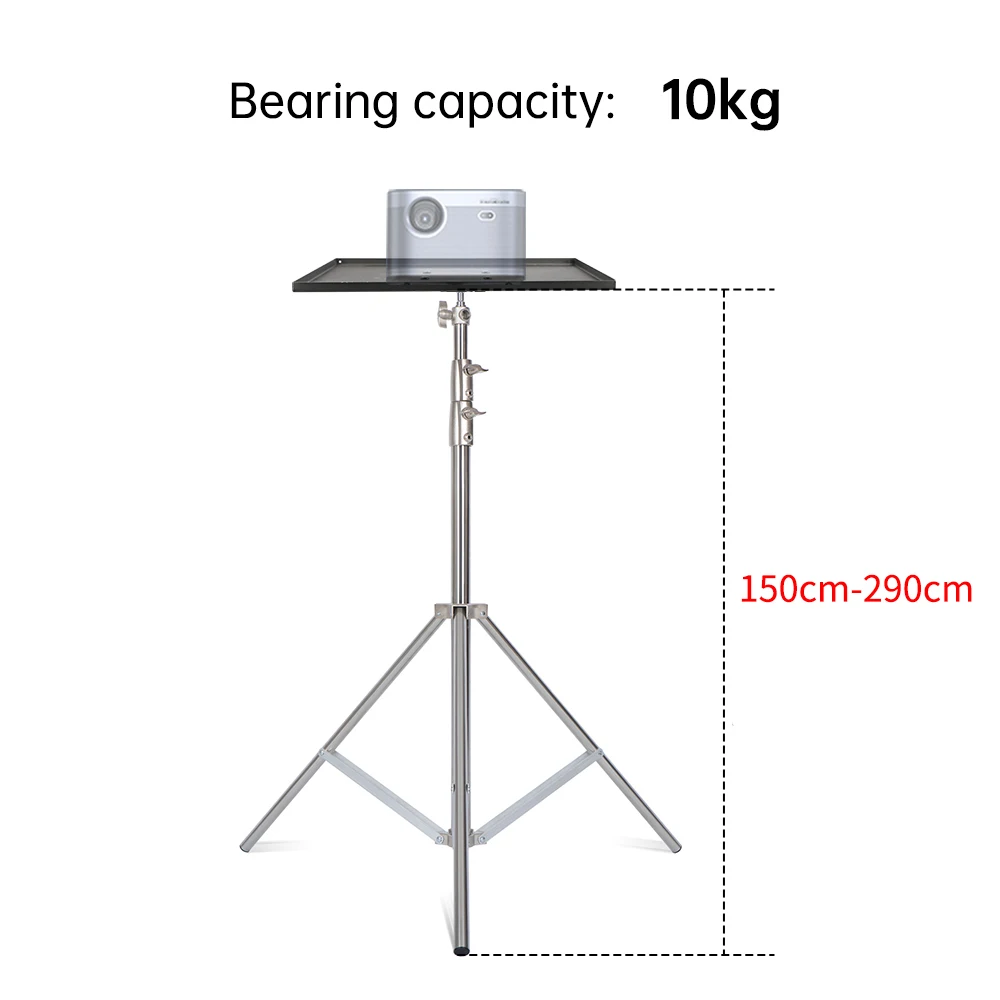 Soporte de suelo para proyector, trípode universal de aluminio para  proyector con altura ajustable, kit de soporte de suelo giratorio para  cámaras