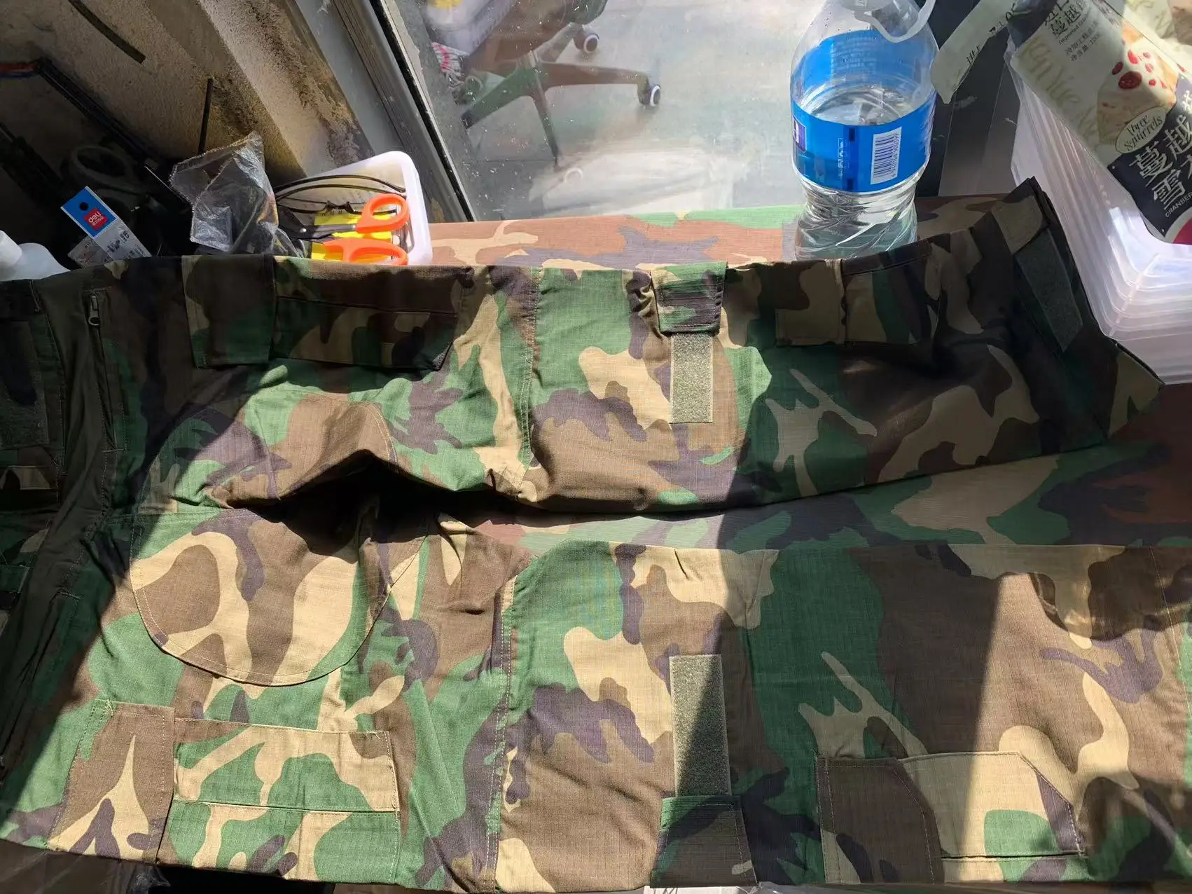 Tactical Tom ORC gray soft shell jacket PCU generation L5 version 160D matte nylon hooded windproof jacket+G3 Woodland pants