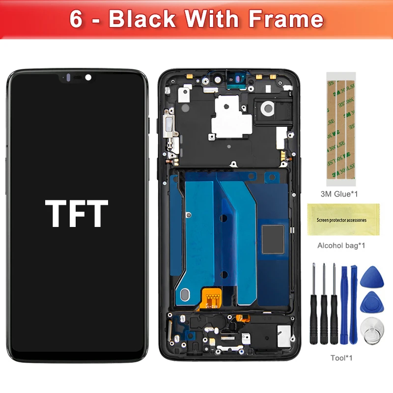 Schermo Di Ricambio 6,28 Pollici Per A6000/A6003 – LCD Touch Screen Digitalizzatore Con Kit Attrezzi - 5
