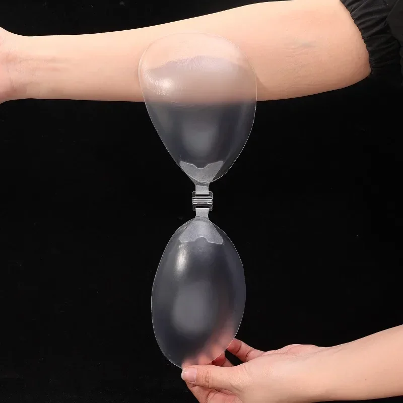 New Transparent Self-Adhesive Silicone Chest Stickers Invisible Push Up Sexy Strapless Bras for Women Sticky Wedding Bikini Bra