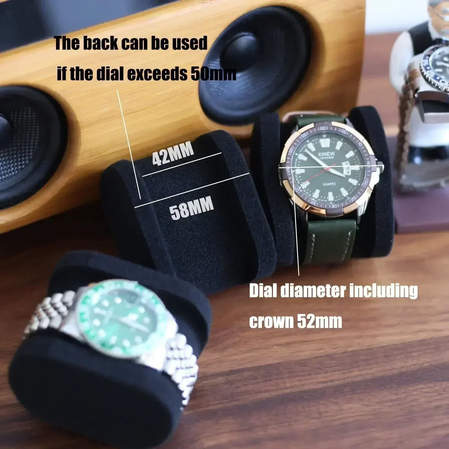 Watch Storage Box Watch Box Organizer for Men or Women Portable Travel Case Display Holder for Wristwatches and Smart Watches