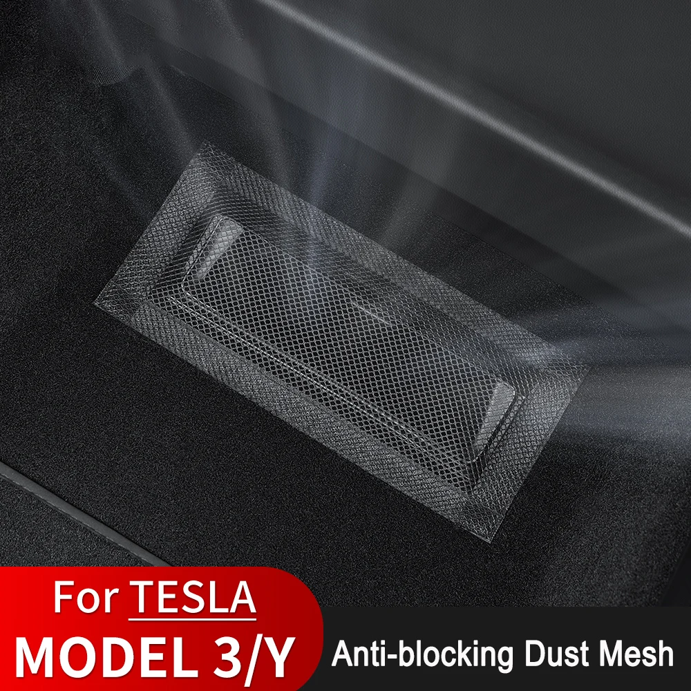 Air Vents Cover For Tesla Model 3 Y Juniper Under Seat Outlet Protector Anti-blocking Dust Mesh -2025 Travel Accessories