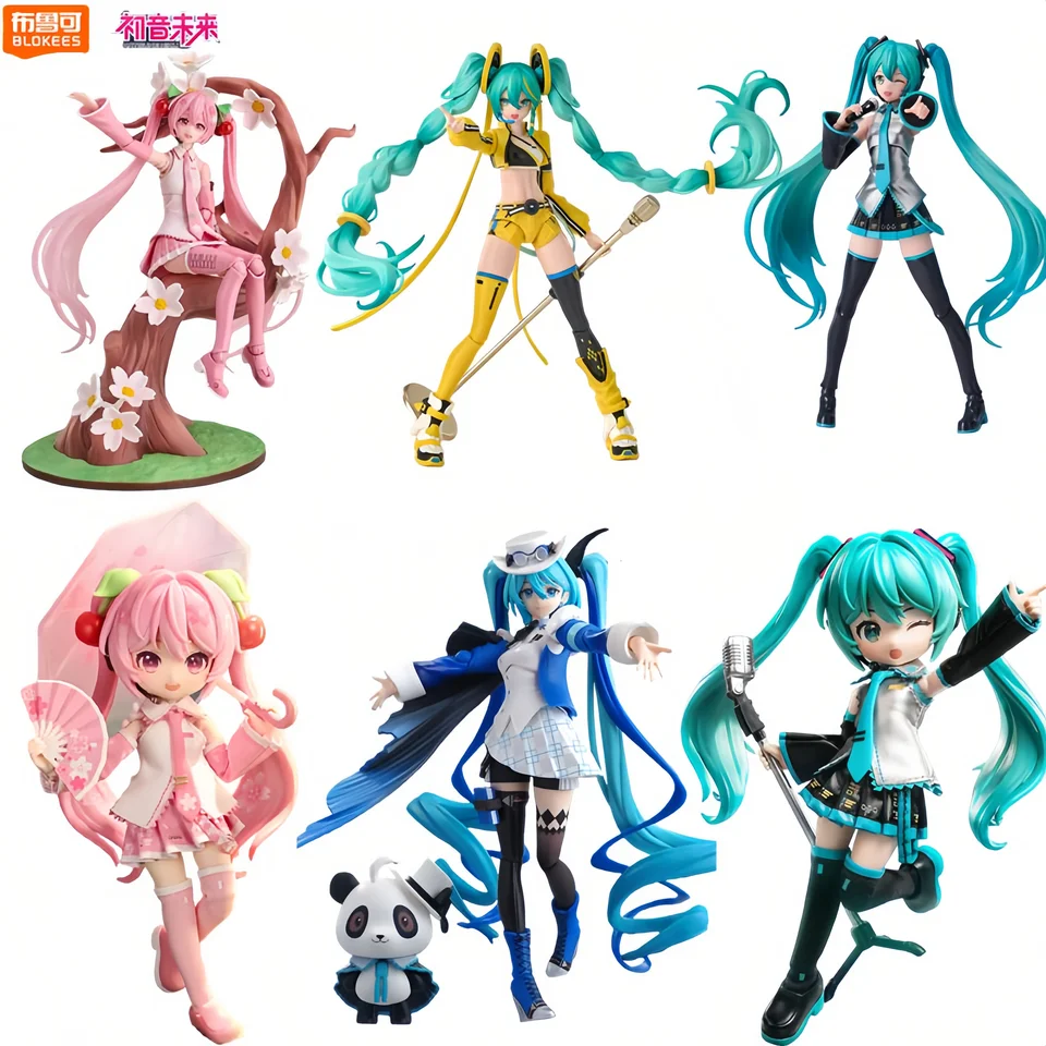 オリジナル BLOKEES 初音ミク組立アニメフィギュアモデル奇跡の桜未来