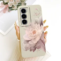 Stylish Flower Soft Liquid Silicone Phone Case Cover for Itel City 100 (TYbai2552)