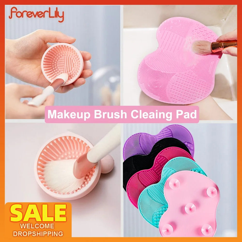 1Pc Silicone Makeup Brush Cleaner Soap Pad Make Up Washing Brush Cosmetic  Eyebrow Brushes Cleaner Tool Makeup Cleaning - AliExpress