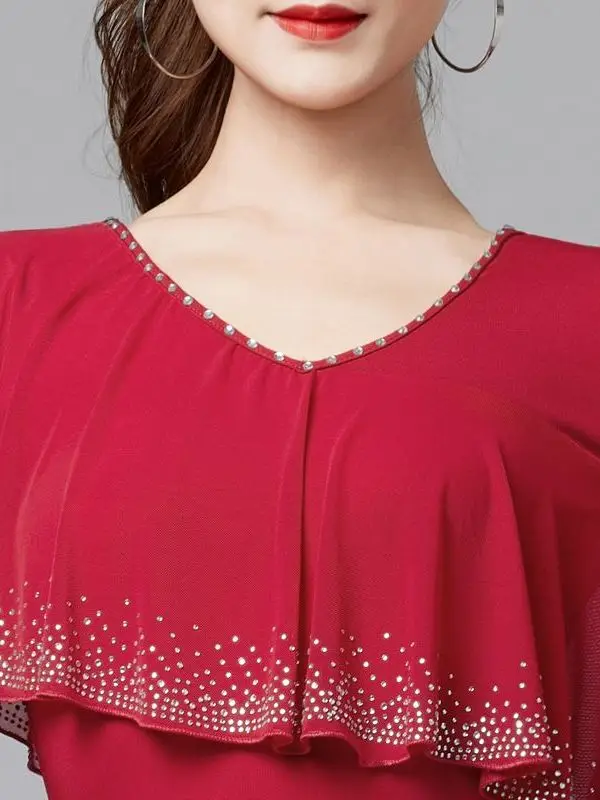 Modern Dance Dress New National Standard Waltz Social Dance Big Swing Dress Professional Competition Performance Skirt