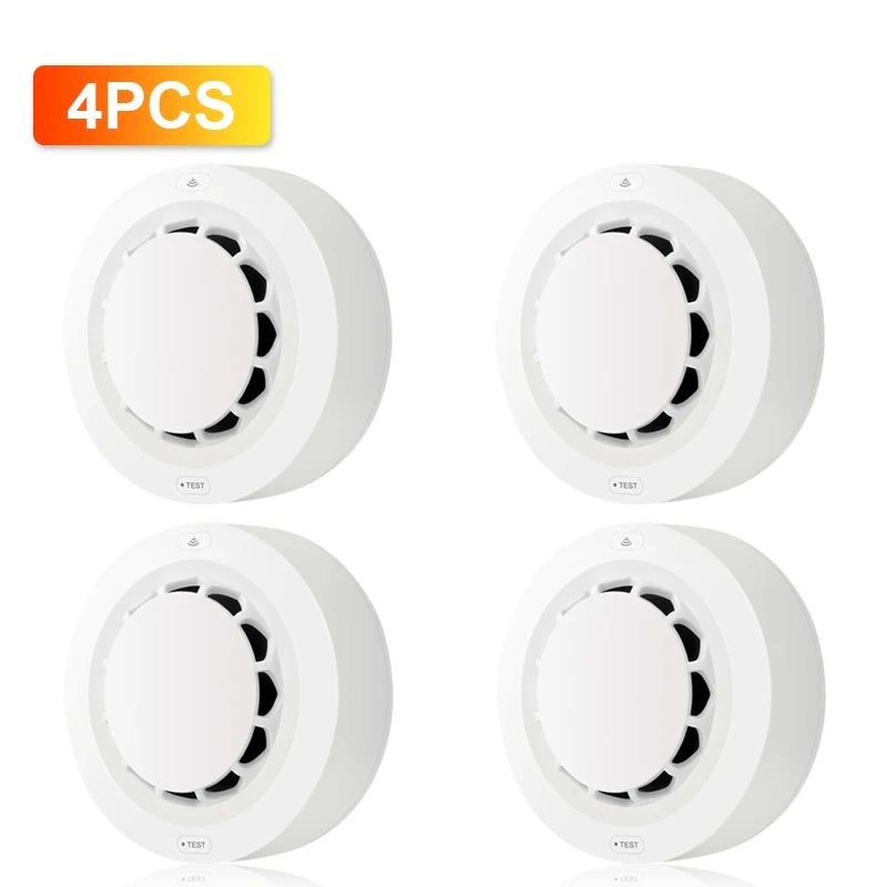 intruder alarm panic button Tuya smart wifi smoke sensor Alarm  Wireless Smart Life APP Remote Check Smart Home Security Protection Gas Detector emergency alarm for elderly Alarms & Sensors