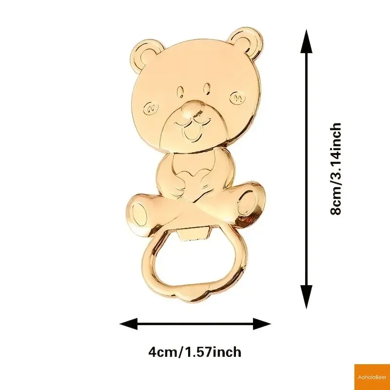 Baby Birthday Party Gifts for Guest Bear Shape Bottle Opener Funny Beer Openers Tools Bar Decoration Kitchen Accessories Gadgets