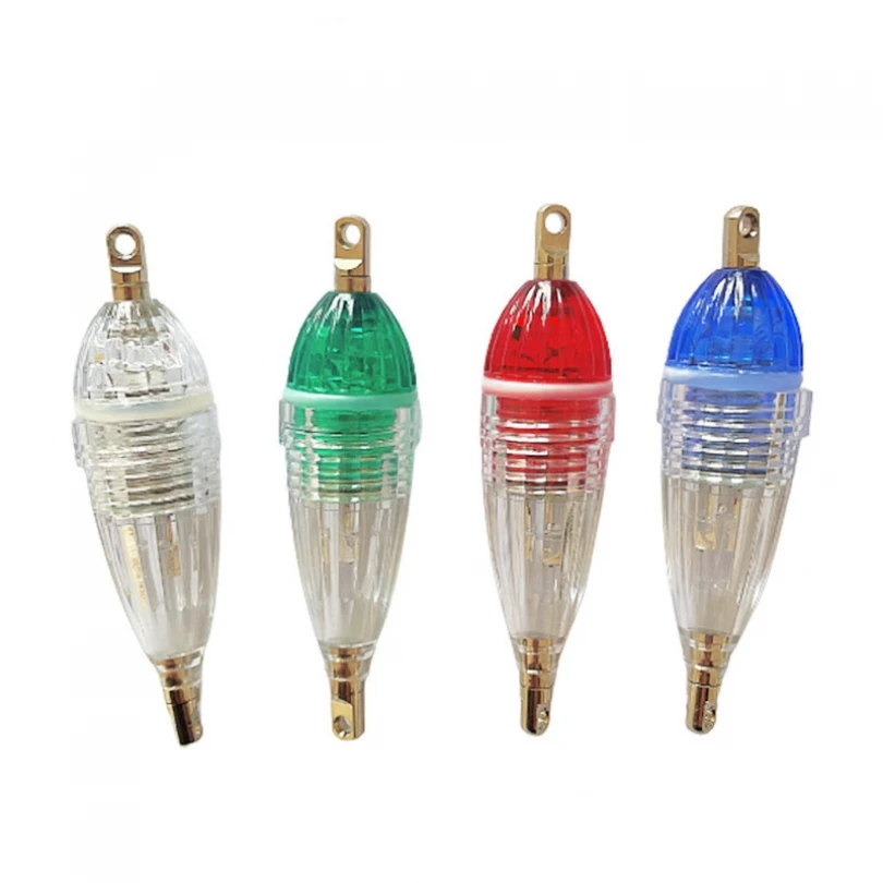 

4pcs Energy saving Deep Sea Umbrella Shaped LED Light for Night Fishing with Button Cell Batteries