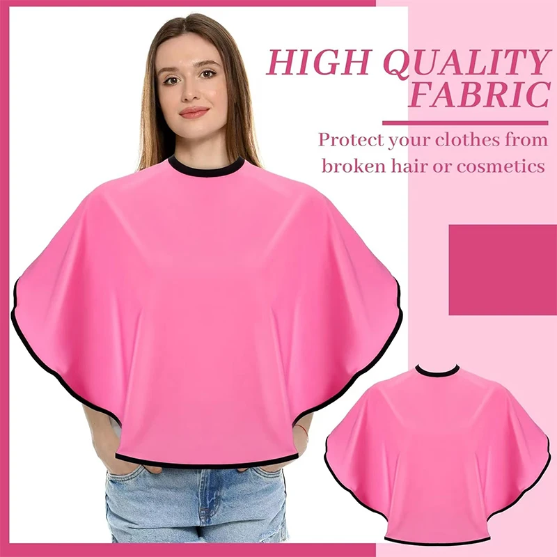  이발사 헤어 커팅 커버 재사용 가능 방수 염색 헤어 숄 헤어 스타일링 살롱 도구 미용 컬러 앞치마 스타일링 천