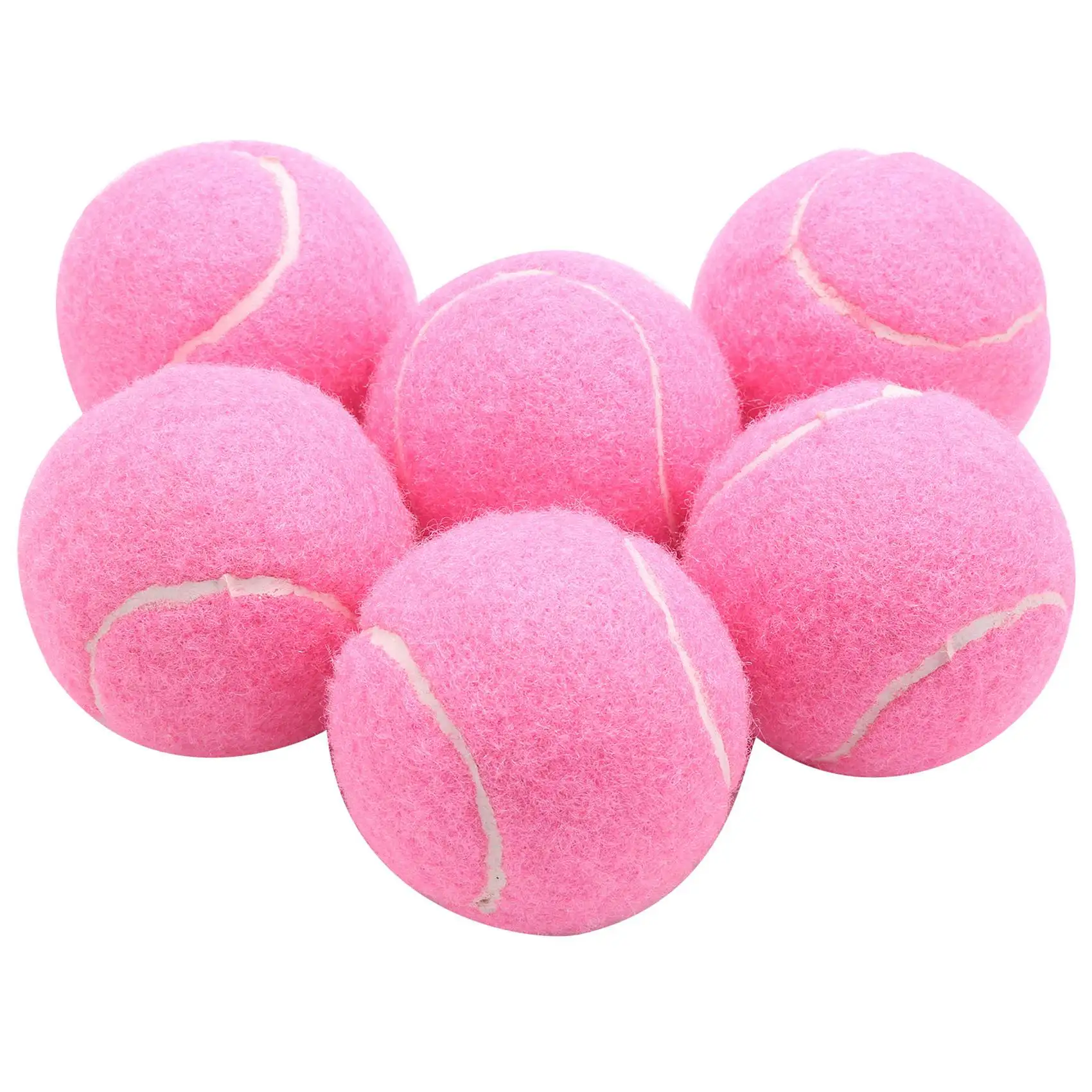 

Мячи для тенниса розовые износостойкие эластичные, 66 мм, 6 шт./упаковка