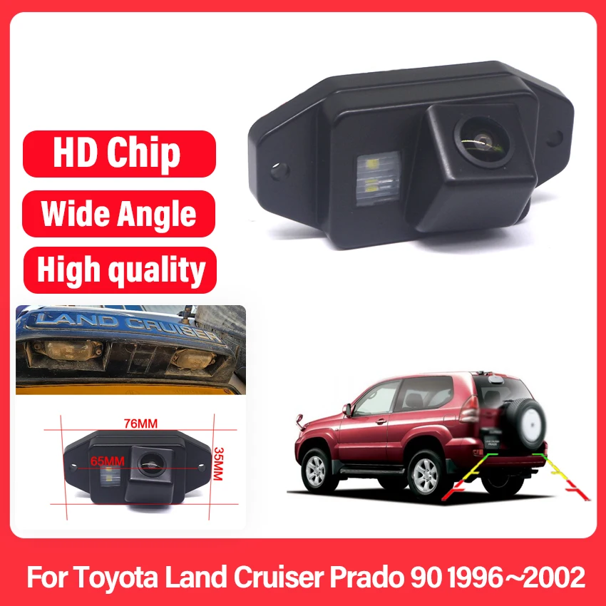 

CCD Full HD рыбий глаз камера заднего вида для Toyota Land Cruiser Prado 90 1996 1997 1998 1999 2000 2001 2002 автомобильный монитор заднего вида