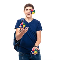 6PCS Smooth Durable Juggle Ball Juggling Balls Set For Beginners Learn To Juggle Beginner Kit Circus Children Kids Outdoor Toy 2