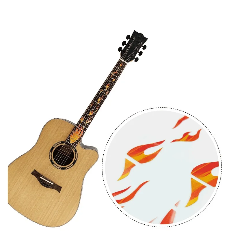 

7 Styles Cross Inlay Decals Fretboard Sticker for Electric Acoustic Guitar Bass Ultra Thin Sticker Ukulele Guitarra Accessories