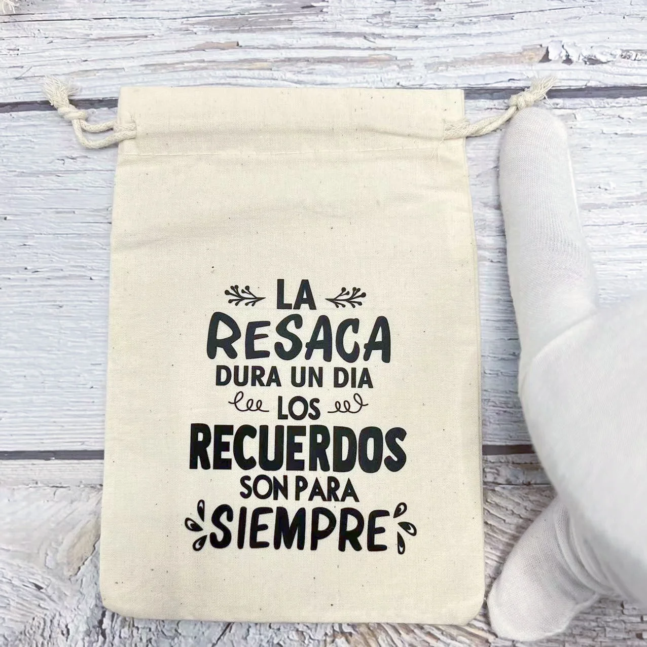 10pcs Christmas Party Wake Up Bags Party Gift Bags Wedding Hangover bag Storage Cotton Bags To the wedding guests Recovery Kit 3