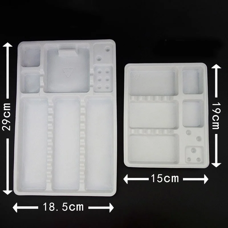 10pcs Permanent Makeup Accessories Disposable Washable PVC Tattoo Tools Tray Holder Organizer Pigment Storage Dentist Supply makeup tool set makeup tool