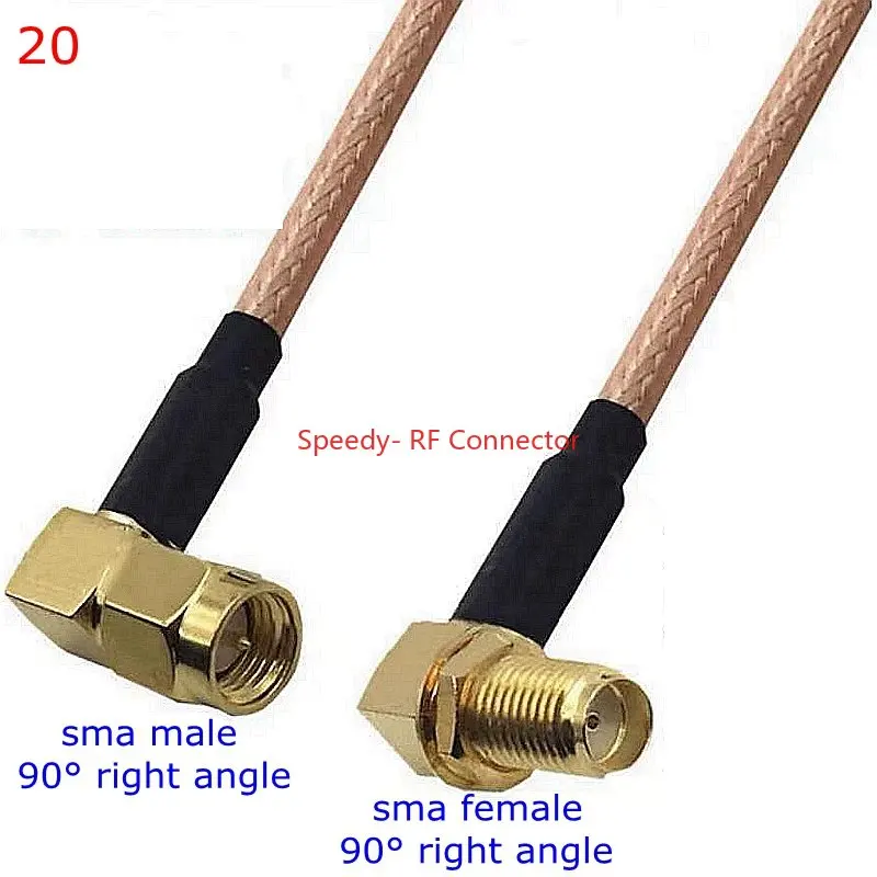 thumbnail image 1 of Kit de conector RG316 SMA a SMA macho hembra, conector RPSMA macho hembra a SMA, para cable de extensión de puente de coleta RG-316 de baja pérdida, 1 of 5