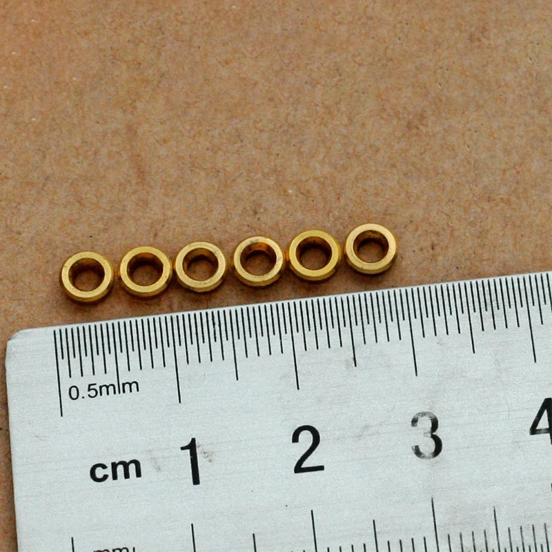 Tapa de remache de tuerca de tornillo de latón para cuchillo Victorinox, cuchillo del ejército suizo de 84MM, plantilla 0,2503, reparación Bantam 0,2303, 6 unidades por lote