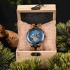BOBO BIRD Men's Watches Wood & Stainless Steel Combined Wristwatch Chronograph Auto-Date Clock With Gift Box 4