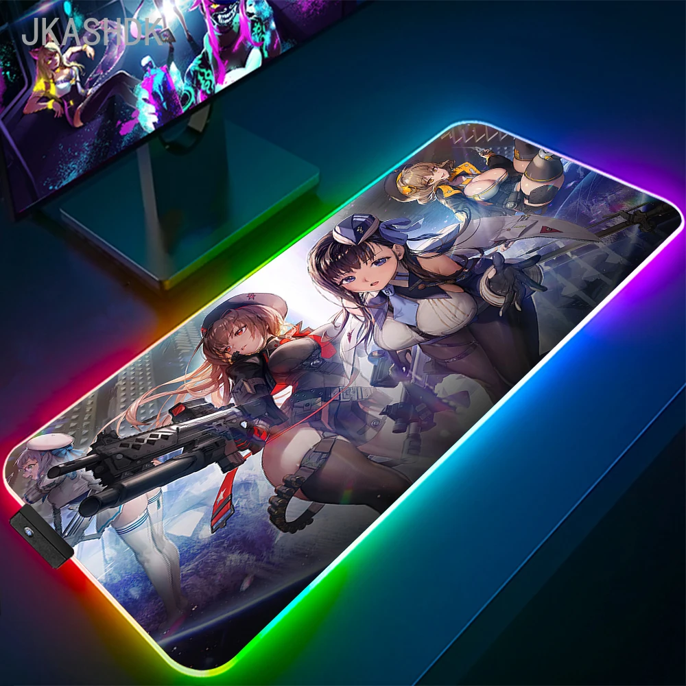NIKKE：The Goddess of Victory Mouse Pad LED Anime Girl Cute Office Cool ...