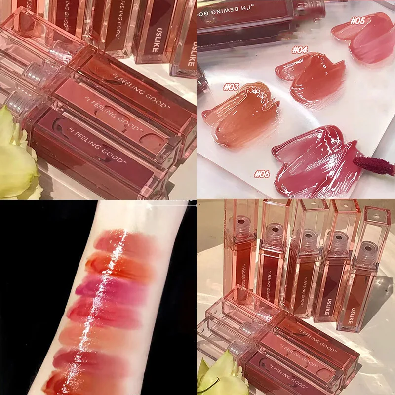 

Mirror Water Gloss Lip Oil Colorless Sexy Cute Fruit Lip Balm Lipstick Moisturizing Plumper Lip Care Cosmetic