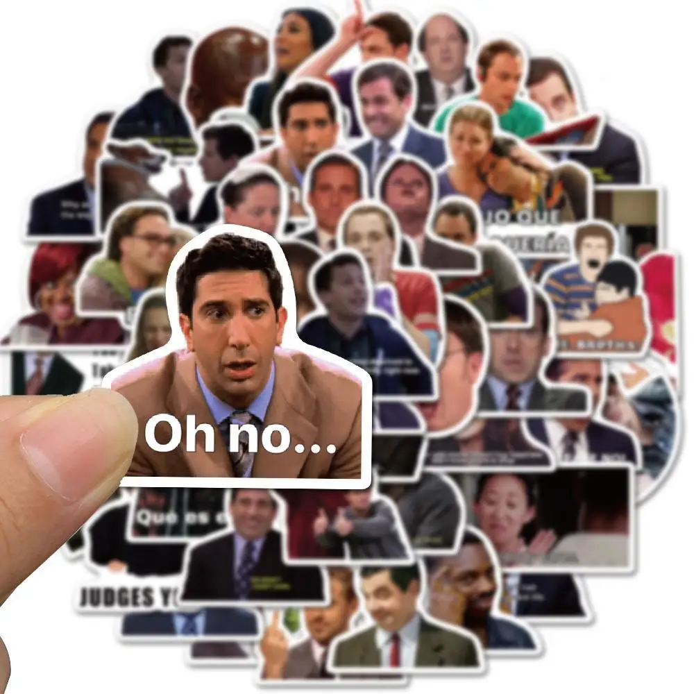 100Pcs Funny TV Show Meme Stickers Laptop Suitcase Graffiti Skateboard Luggage Waterproof PVC Stickers Kids Gift Toys 5