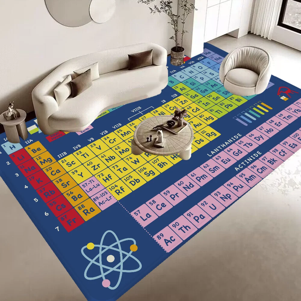 Periodic Table of Elements Bathroom Mat Anti-slip Absorb Water Long Strip Cushion Bedroon Mat Hotel Decor Mat 6