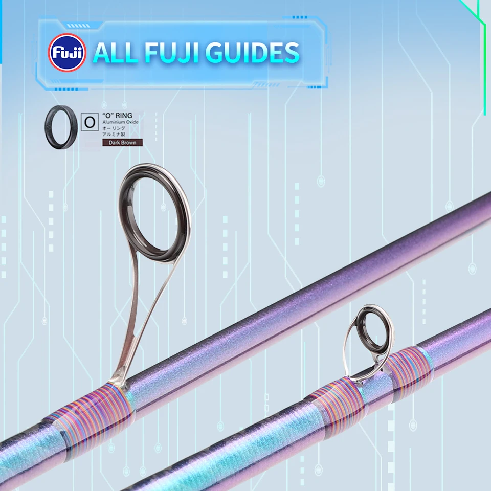 RANCY Spinning casting fishing rod FUJI O GUIDE Cork handle high