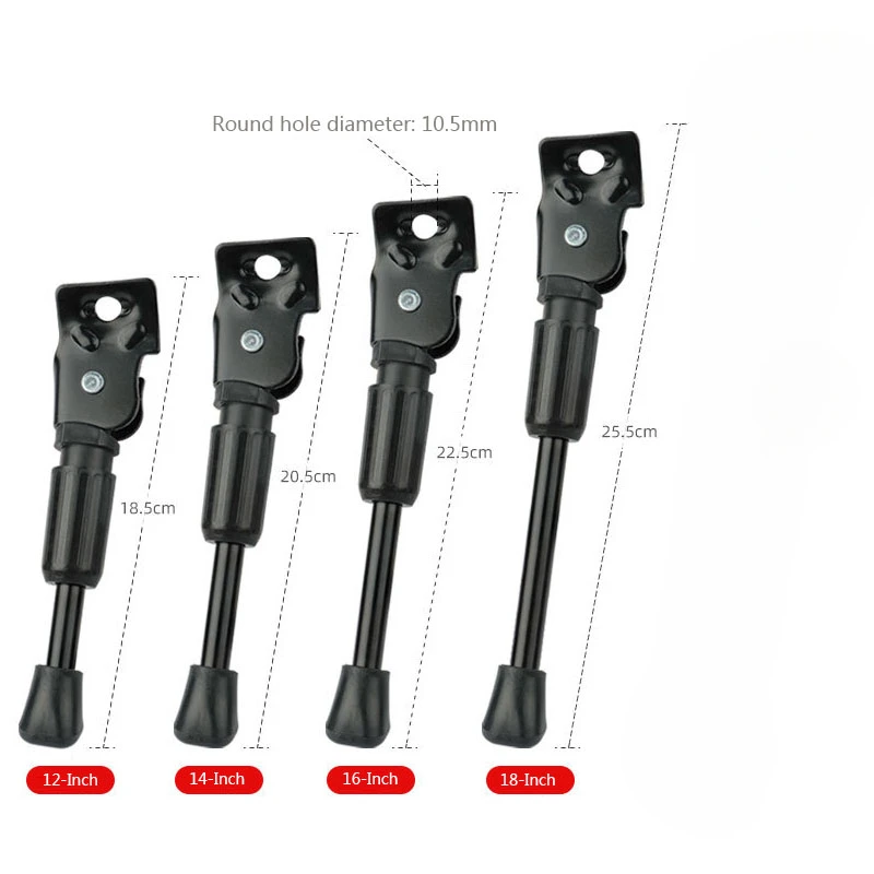 Description Picture 3 of item1PC Bike Kickstand Parking Stand Foot Brace Bicycle Side Support 12/14/16/18 Inch Foot Riding Accessories Bicycle Kickstand