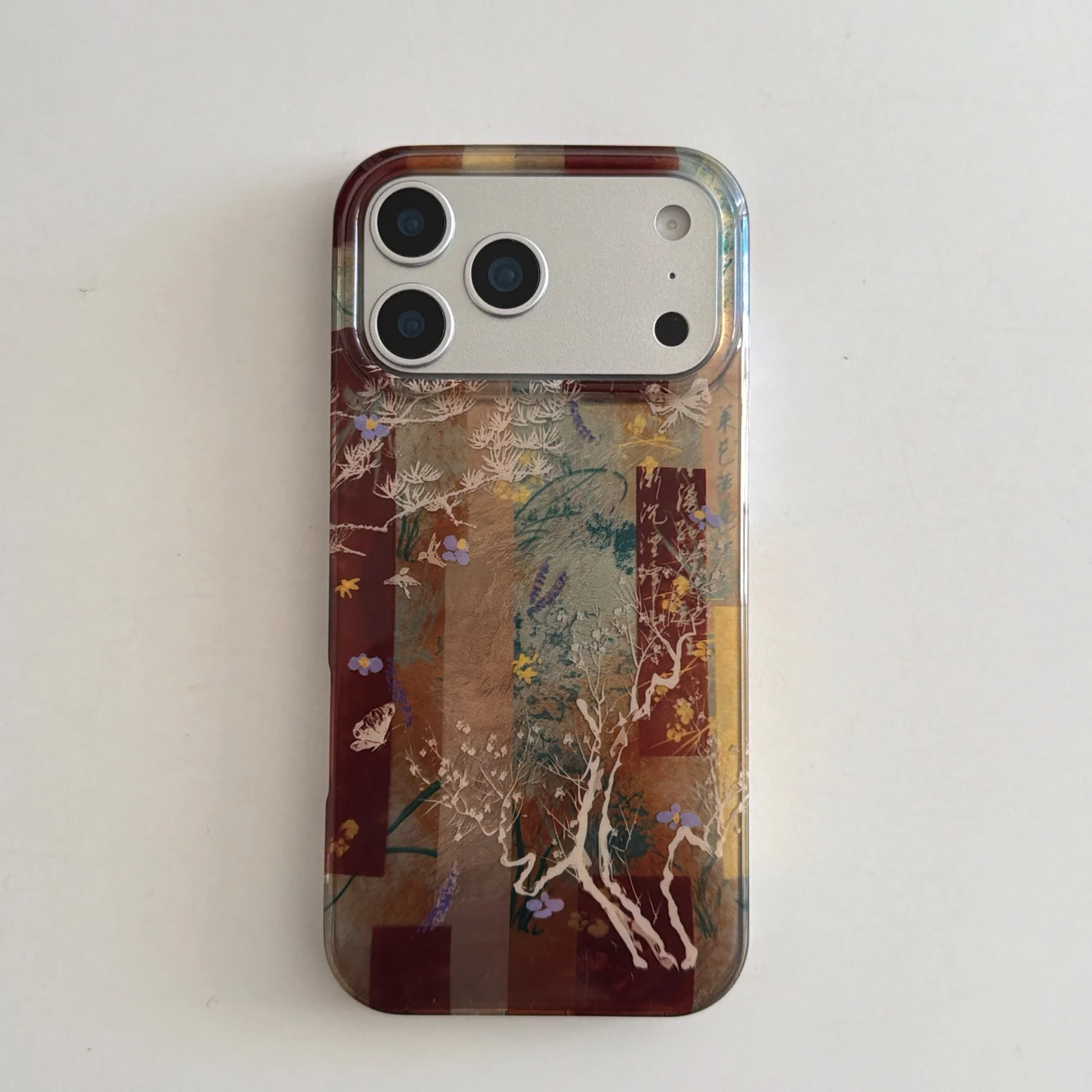 Oriental Artistic Floral Retro Plant & Butterfly Phone Case Cover