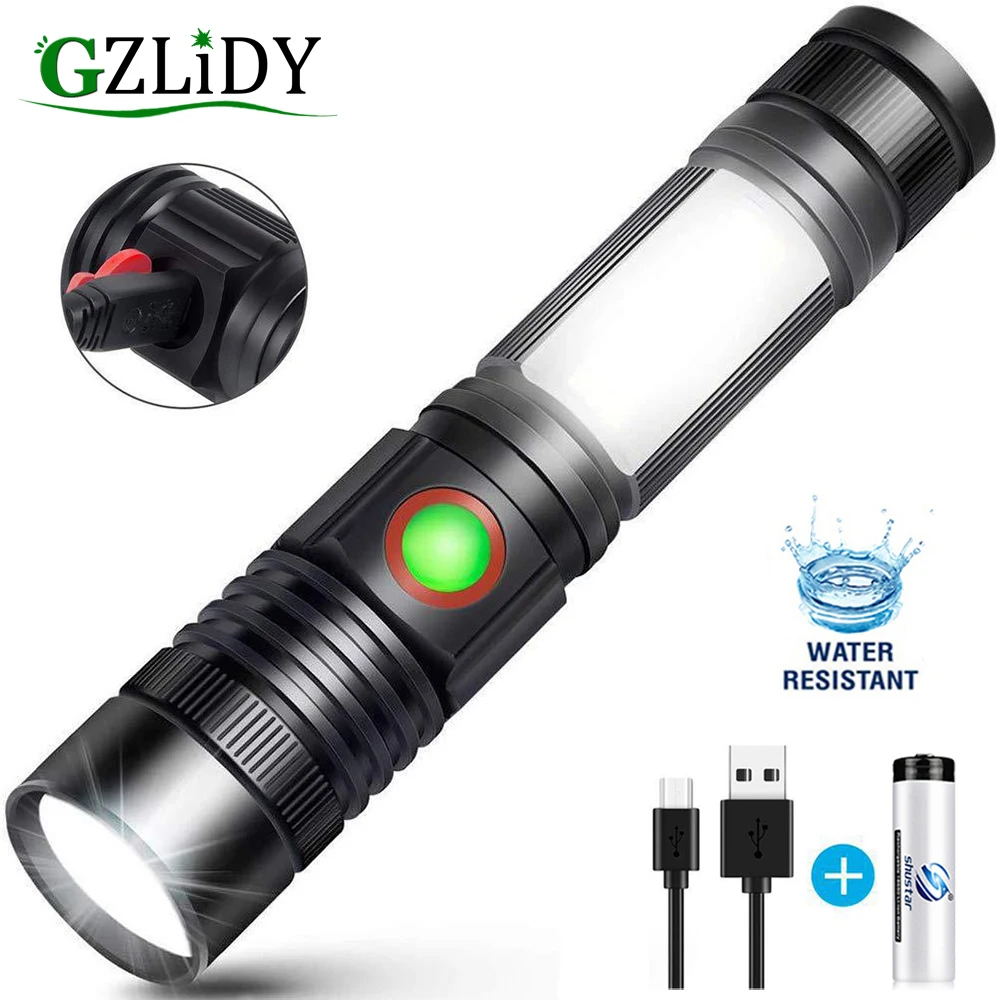 Lampe de poche à lumière forte, lampe de poche d'extérieur portable, mini
