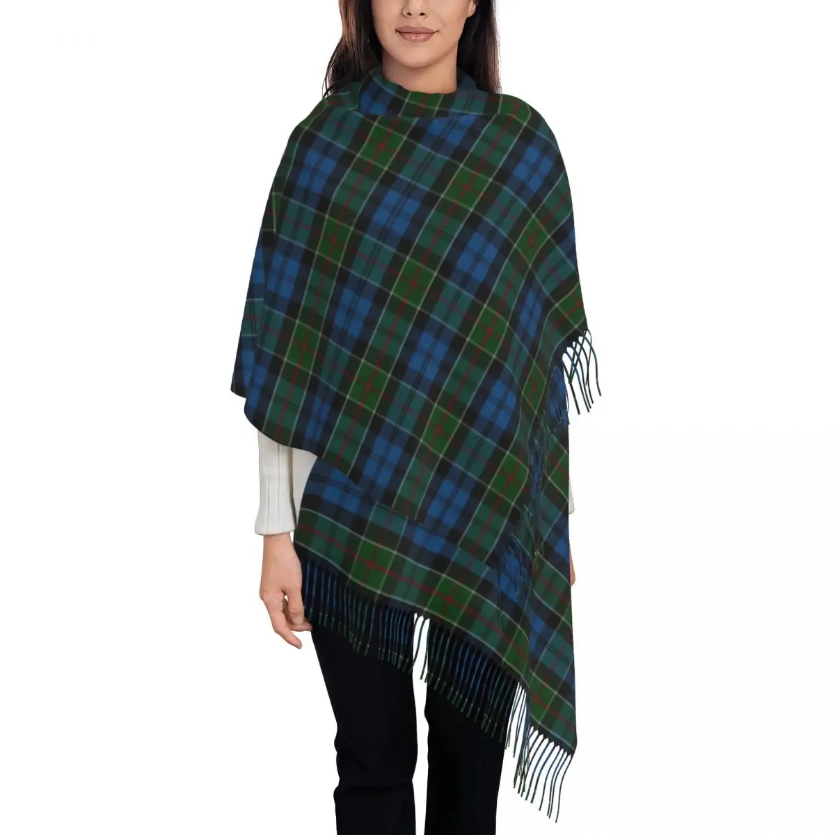 

Custom Print Classic Popular Tartan Plaid Scarf Men Women Winter Fall Warm Scarves Check Geometric Texture Shawls Wraps