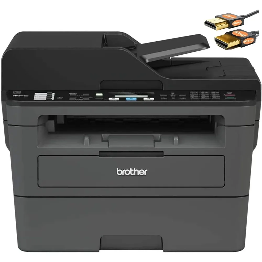 Compact Wireless Monochrome Laser All-in-One Printer-Print Copy Scan Fax-Mobile Printing Auto Duplex Printing