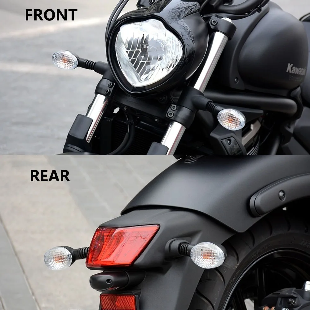 Per Kawasaki Ex250R Ninja 250R Klx250/S/Sf Klx 300/250/230/150/125/L Vulcan S 650 Indicatore Di Direzione Del Motociclo Lampeggiante